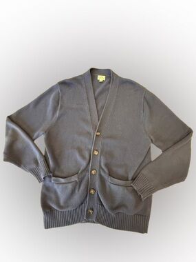 J.Crew Men’s Heritage 100% Cotton V-neck Cardigan Size M